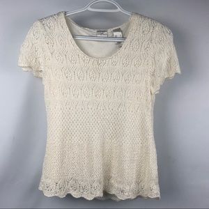 Emma James | White Knit Top